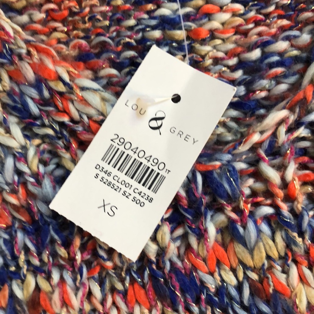 Lou & Grey for LOFT NWT Multicolor Chunky Knit Sweater 😍 - Picture 6 of 8